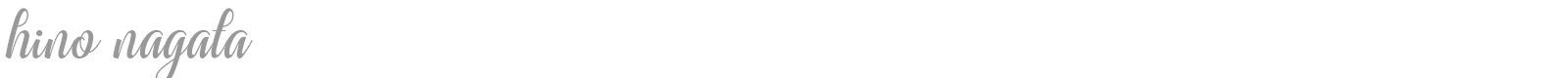 Hino Nagata font preview